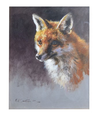 Lot 506 - Mick Cawston (1959-2006) - Oil on board - Fox