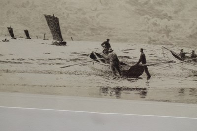 Lot 282 - William Lionel Wyllie RA RWS (1851-1931) - Etching - 'Cobles at Newbiggin’