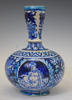 Lot 476 - Pakistani blue and white vase, possibly Multan