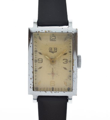 Lot 116 - Glashütte - Gentleman's vintage stainless steel cased wristwatch