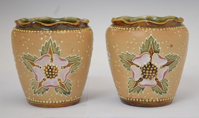 Lot 425 - Pair of Royal Doulton Slater's patent vases