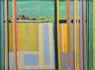 Lot 364 - Hamish MacEwan (1919-2011) - Oil on canvas - 'Harbour Vista'