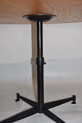 Lot 388 - Modernist light oak and inlaid dining table