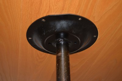 Lot 388 - Modernist light oak and inlaid dining table