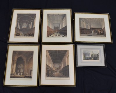 Lot 538 - Group of six coloured engravings