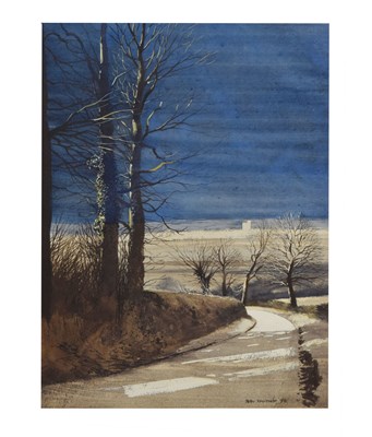 Lot 564 - Peter Newcombe (b.1943) - Watercolour - Evening landscape