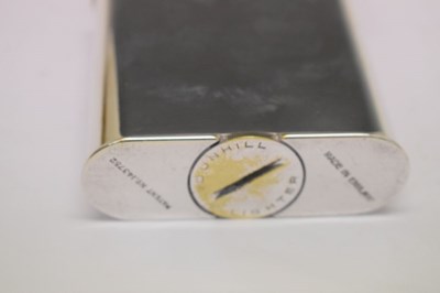 Lot 132 - Large Dunhill plated brass table lighter