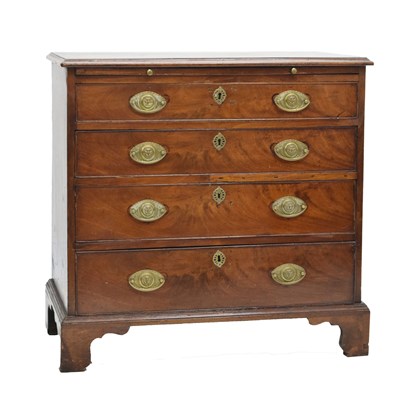 Lot 704 - 18th century mahogany chest of drawers