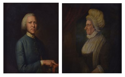 Lot 402 - Two early 19th century portraits on canvas