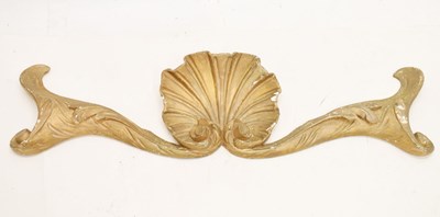 Lot 705 - 18th century carved giltwood cresting