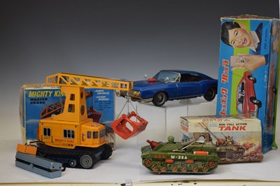 Lot 269 - Three vintage Japanese  tinplate vehicles