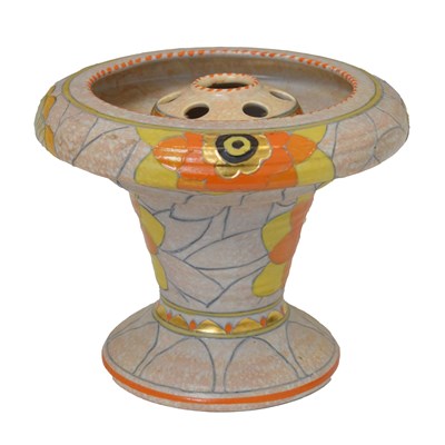 Lot 412 - Charlotte Rhead 'Rhodian' pattern flower vase