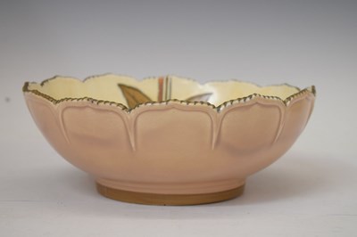 Lot 414 - Charlotte Rhead - Two Crown Ducal floral decorated bowls