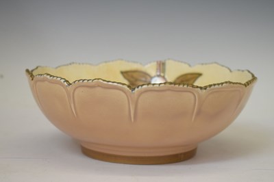 Lot 414 - Charlotte Rhead - Two Crown Ducal floral decorated bowls