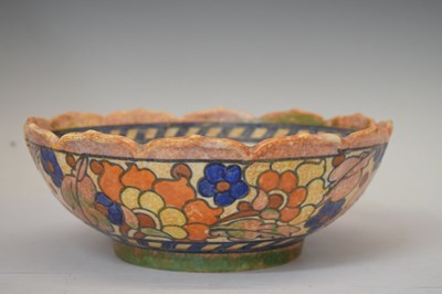 Lot 414 - Charlotte Rhead - Two Crown Ducal floral decorated bowls