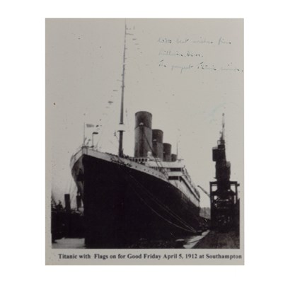 Lot 258 - Titanic Interest - Milvina Dean signed photograph