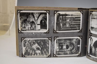 Lot 259 - Circa World War II Jerusalem olivewood photograph album