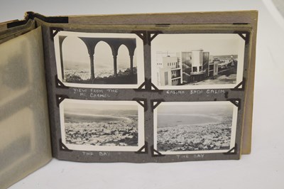 Lot 259 - Circa World War II Jerusalem olivewood photograph album