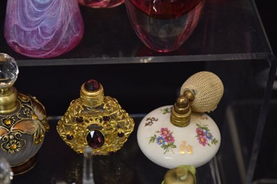 Lot 385 - Quantity of modern glass scent and perfume bottles