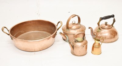 Lot 696 - Mixed group of copper