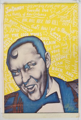 Lot 362 - Bill Haley signed 'Everyone Can Rock and Roll' poster