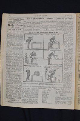Lot 120 - Titanic Interest - Group of postcards and Daily Mirror paper