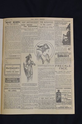 Lot 120 - Titanic Interest - Group of postcards and Daily Mirror paper