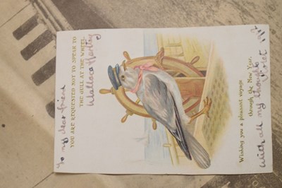 Lot 120 - Titanic Interest - Group of postcards and Daily Mirror paper