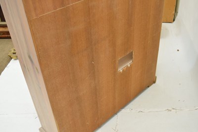 Lot 635 - Modern compact desk , together with a lime-washed open bookcase