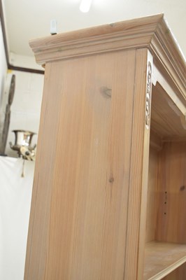 Lot 635 - Modern compact desk , together with a lime-washed open bookcase