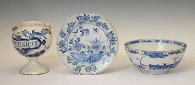 Lot 391 - Quantity of  18th century Delft and delftware