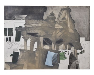 Lot 542 - Alison Neville (b.1945) - Limited edition print - 'Temple at Udaipur'