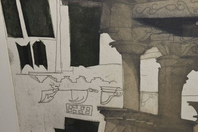 Lot 542 - Alison Neville (b.1945) - Limited edition print - 'Temple at Udaipur'