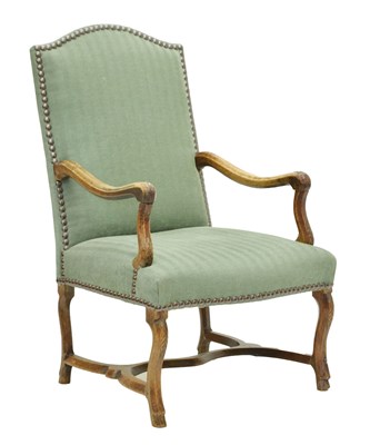 Lot 676 - William & Mary-style open armchair