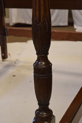 Lot 415 - Early 20th century mahogany four poster bed