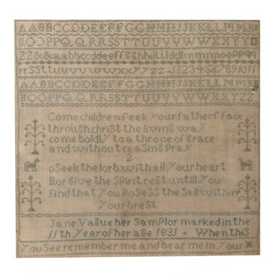 Lot 314 - William IV needlework sampler