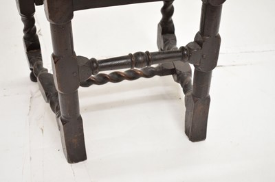 Lot 407 - Late 17th century walnut and cane high-back chair