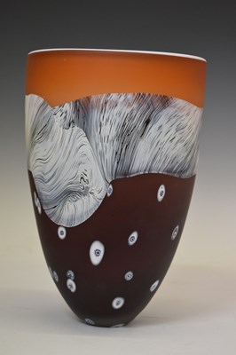 Lot 372 - Paul Barcroft - Studio glass vase