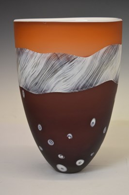 Lot 372 - Paul Barcroft - Studio glass vase