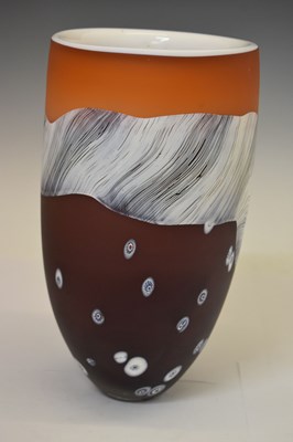 Lot 372 - Paul Barcroft - Studio glass vase