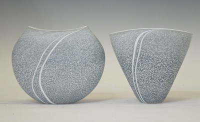 Lot 386 - Paul Barcroft (attr.) - Two studio glass vases