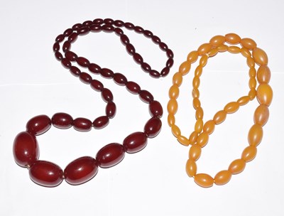 Lot 103 - Two bead necklaces