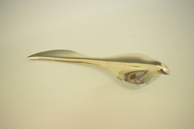 Lot 118 - Allan Scharff for Georg Jensen model number 485 silver and glass wagtail letter-opener