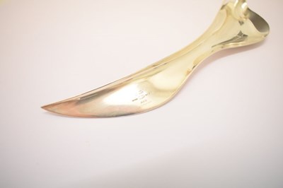 Lot 118 - Allan Scharff for Georg Jensen model number 485 silver and glass wagtail letter-opener