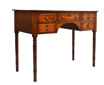 Lot 634 - Early 19th century mahogany writing table