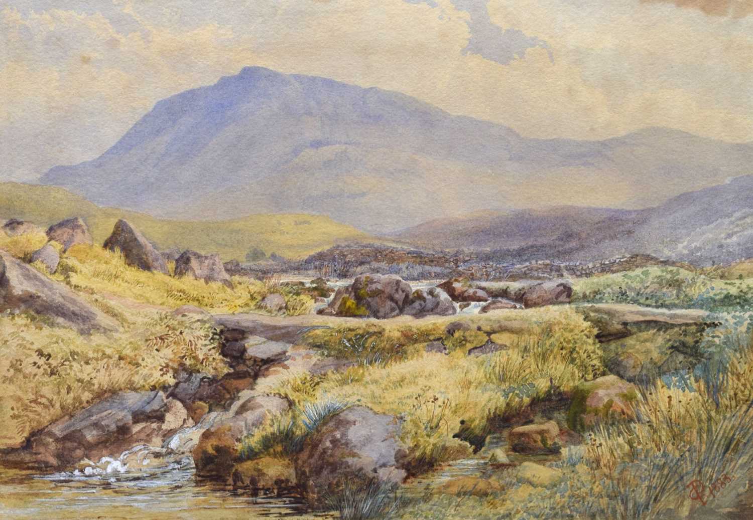 Lot 290 - Charles Pettit (1831-1885) - Watercolour - Moorland scene