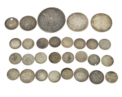 Lot 230 - Quantity of GB silver coinage and an American Dollar