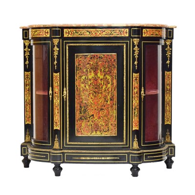 Lot 423 - 19th century style ebonised and gilt metal mounted credenza