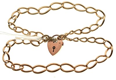 Lot 55 - 9ct gold curb-link bracelet