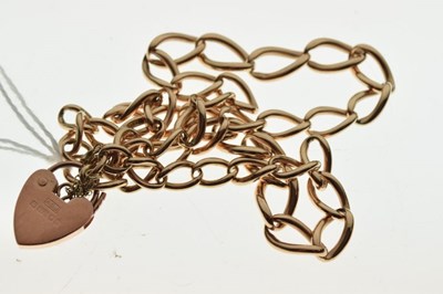 Lot 55 - 9ct gold curb-link bracelet